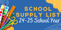  School Supply List for 24-25 School Year